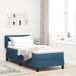 Prolenta Maison Exclusive - Lit boxspring avec tête de lit bleu foncé 80 x 200 cm, velours