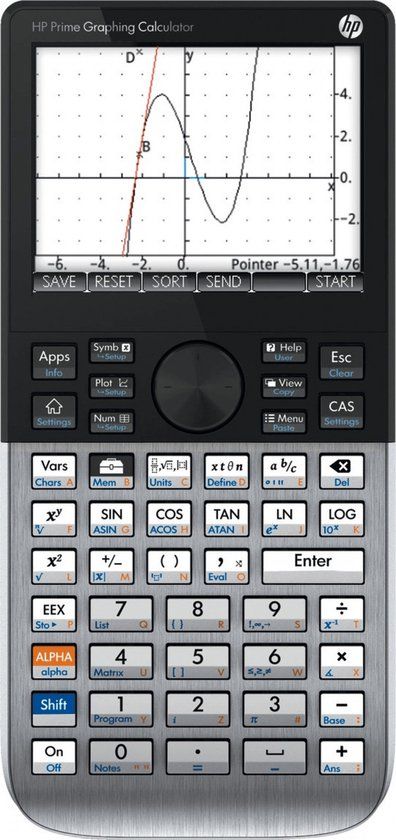 HP Prime Graphing Calculator G2 - Grijs - Oplaadbaar