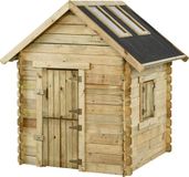 Intergard Houten speelhuisje grenen Lodewijk met dakramen 120x120x160cm