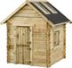 Intergard Houten speelhuisje grenen Lodewijk met dakramen 120x120x160cm