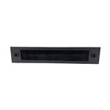INFITRONIC - INSIRB112BRUSH – 19 inch 2 HE stalen U-rackpaneel blindplaat met borstellijst