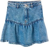 Vertbaudet Denim rok met volant