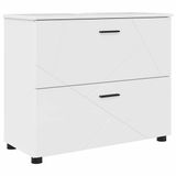 vidaXL Badkamerkast met lade Hoogglans wit 76,5 x 35 x 64 cm