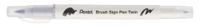 Pentel Stylo pinceau double face - Argent/Gris