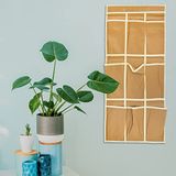 Organizer Senape Organizer met 9 hangtassen voor intieme delen, organizer om op te hangen, 36 x 84 cm
