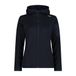 CMP Woman Jacket Fix Hood, B. Blue, 52