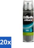 Gillette Mach3 Gel à raser Défense complète Confort extra 200 ml (20 pièces)