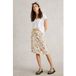 White Stuff Evie Linen Blend Skirt Yellow Print Taille: 20 REGULAR