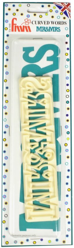 Fmm Curved Words Cutter Mr&Mrs