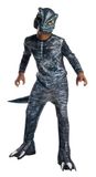 Rubies Jurassic World Velociraptor Dinosaurus Kind Kostuum Blauw/Grijs Maat 104