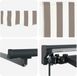 vidaXL Parasol manuel avec éclairage LED solaire Gris clair Polyester