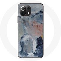 Maniacase Hoesje voor Xiaomi Mi 11 Lite Abstracte textuur achtergrond grijs