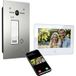 m-e modern-electronics ALL-VF10S-M7W Kit complète pour interphone vidéo 2 fils Argent/Inox