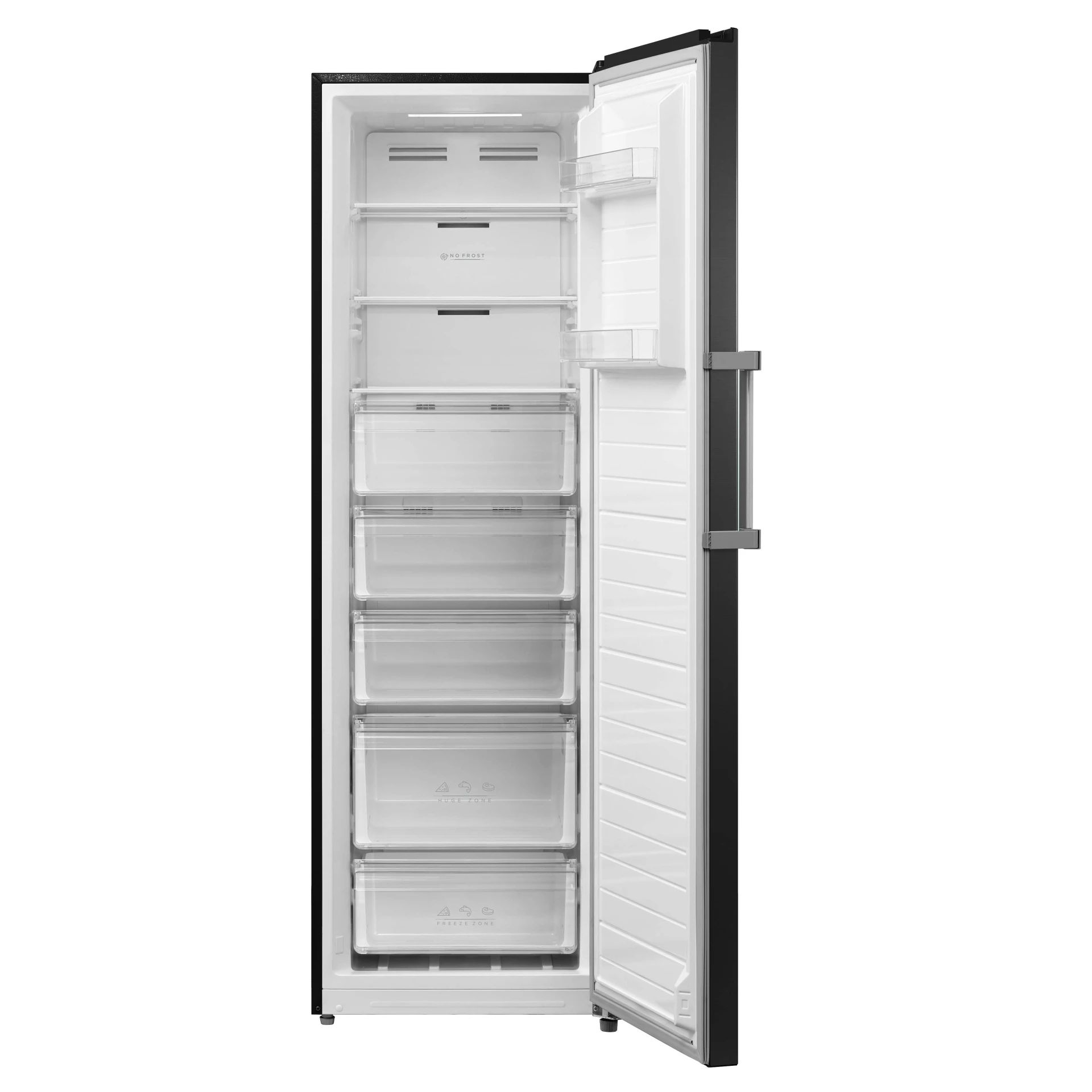 Inventum VR1850B - Vrijstaande vrieskast - No Frost - 272 liter - Zwart RVS