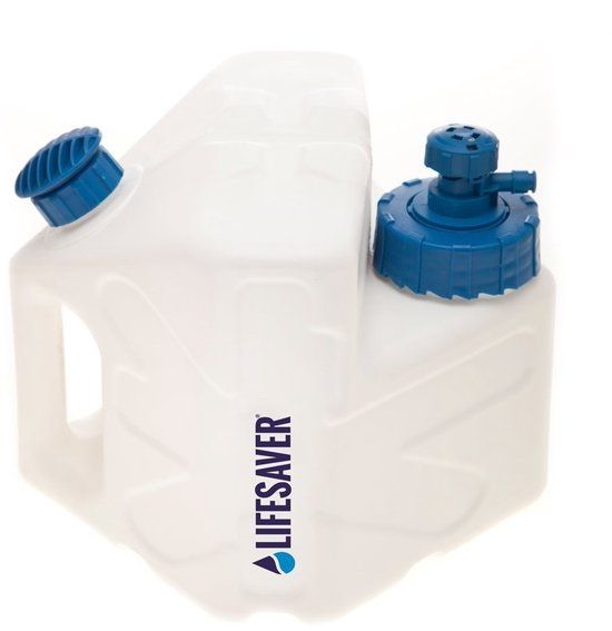 Lifesaver Cube Jerrycan with Built-in Water Filter - White