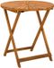 vidaXL Vouw Tuin Tafel Naturel Ø70 x 75 cm Massief Acaciahout