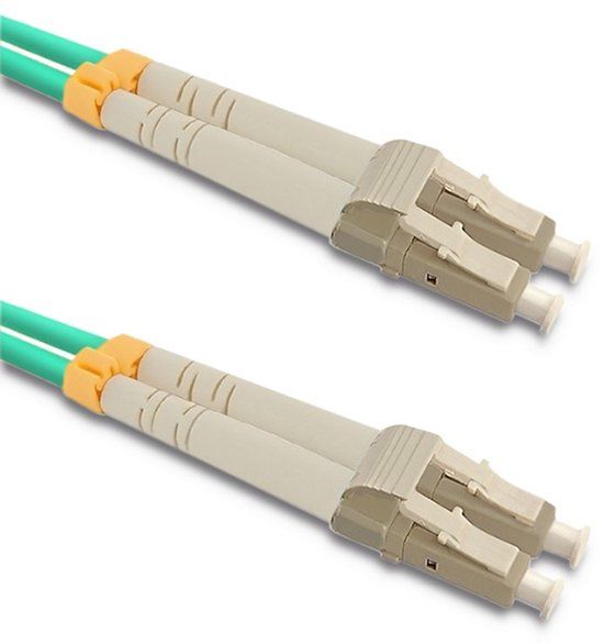 Qoltec Patchcord - Multimode - 50/125 - OM3 - Duplex - 5m - Aqua-kleur