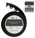 Bordure de pelouse flexible avec 40 ancrages au sol 10 m noir