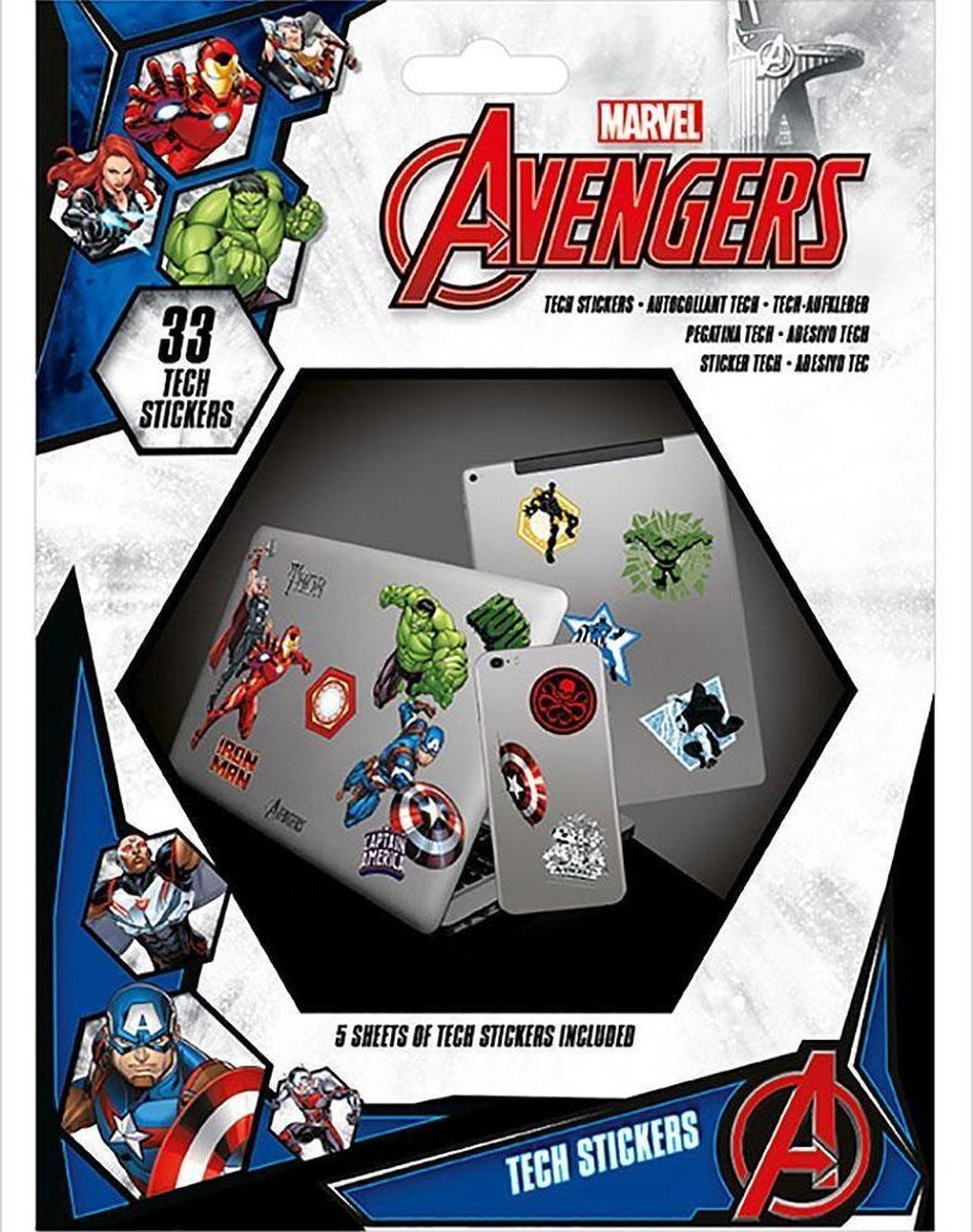 Marvel Stickerset - Avengers - 5 vellen