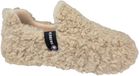 Verbenas Yuk Curly Beige Dames Pantoffels