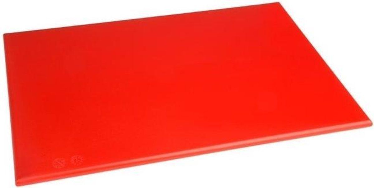 Hygiplas HDPE snijplank rood 450x300x12mm - 5050984032851