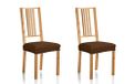 Martina Home Emilia Pack stoelbekledingset voor stoel, stof 24x30x6 cm bruin