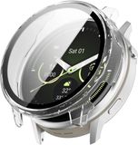 Strap-it Hard Case met Glas – Transparant, Helder Scherm, Optimale Bescherming – Transparent – geschikt voor Garmin Venu 4 45mm
