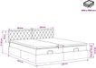 vidaXL Lit plateforme avec matelas et éclairage LED, bleu foncé, 200 x 200 cm
