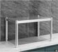 Merkloos Aanrechtverhoger - Keukenplank Organizer - Keuken Organiseren - Roestvrij Staal - 60x45x40 cm - Zilver