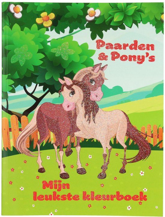 Merkloos / Sans marque Mijn kleurboek - Paarden en pony's A4