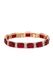NAEMI Armband 14 karaat goud met kristal rood/wit 17 cm
