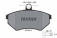TEXTAR Jeu de plaquettes de frein 2016804