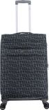 ELLE Couture Zachte Koffer / Trolley / Reiskoffer - 64 cm (Medium) - Grijs
