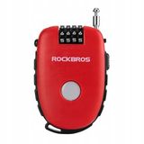 Rockbros Chaîne de vélo Rouge - Câble en acier de 94 cm avec code à 4 chiffres