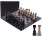 Échiquier Marbre Jeu d'échecs Set d'échecs - 38 cm - Noir et Corail