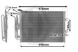 DIEDERICHS DCC1766 Condenseur de climatisation, avec déshydrateur