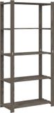 vidaXL Opbergrek - 5-laags - 80x38x170 cm - Massief Grenenhout - Grijs
