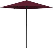 vidaXL Tuinparasol Rechthoekig 2,3 x 2,3 m Polyester Bordeaux Rood