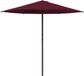 vidaXL Tuinparasol Rechthoekig 2,3 x 2,3 m Polyester Bordeaux Rood