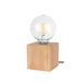 Homemania Bureaulamp Shape Basis – bureau, nachtkastje – hout, kunststof, stof 10 x 10 x 10 cm