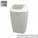 Urban Living Fornord import distribution "PASHA" Flip afvalbak 50L – tweekleurig wit en Nomad Grey