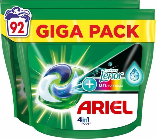 Ariel 4in1 Pods Wasmiddelcapsules Color Lenor Unstoppables 92 stuks