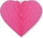 Bellatio Decorations Shoppartners Bv Hartje versiering - fuchsia roze - papier - 15 x 18 cm - hangdecoratie - Hart