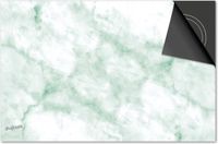 Dietrix Inductie Beschermer - 65x52cm - Marmer - Licht Groen Wit