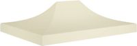 vidaXL Toit de chapiteau - 270 g/m² - 4,5x3 m - Crème