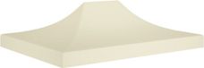 vidaXL Toit de chapiteau - 270 g/m² - 4,5x3 m - Crème