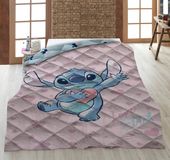 Lilo en Stitch Sprei Love Hartjes - 140 x 200 cm - Polyester