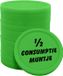 CombiCraft 1/2 consumptie munten bedrukt Ø23mm - Vert - 100 pièces