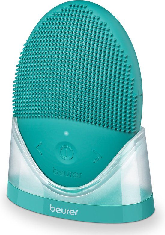 Beurer FC 52 Laguna Gezichtsreinigingsborstel - Oplaadbaar - 2-in-1 - Blauwgroen