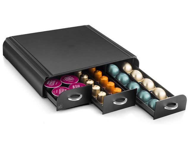 Cep Take A Break - Opbergeenheid voor Koffiecapsules - 3 Laden - Zwart